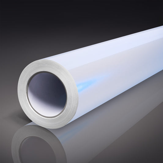 Glossy White to Blue