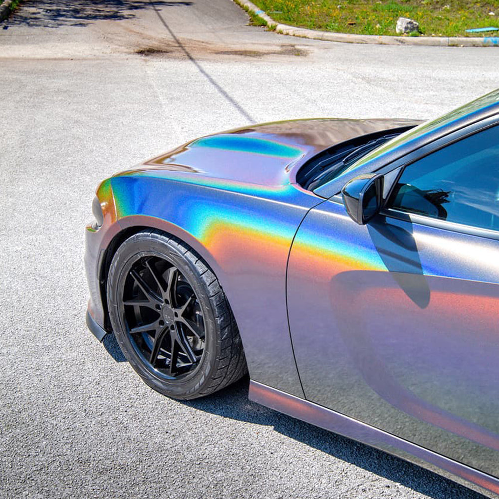 Gloss Laser Rainbow Gray – tinybotvinyl